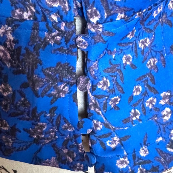 See by Chloé Floral Blouse – Size 44 (US 8) – Vibrant Blue Print - Picture 3 of 7